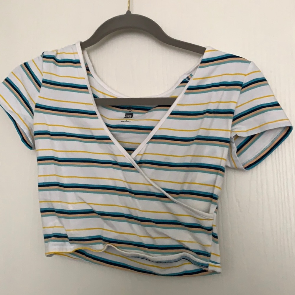 Cross across Cropped Shirt